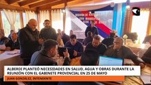 Alberdi planteó necesidades en salud, agua y obras durante la reunión con el gabinete provincial