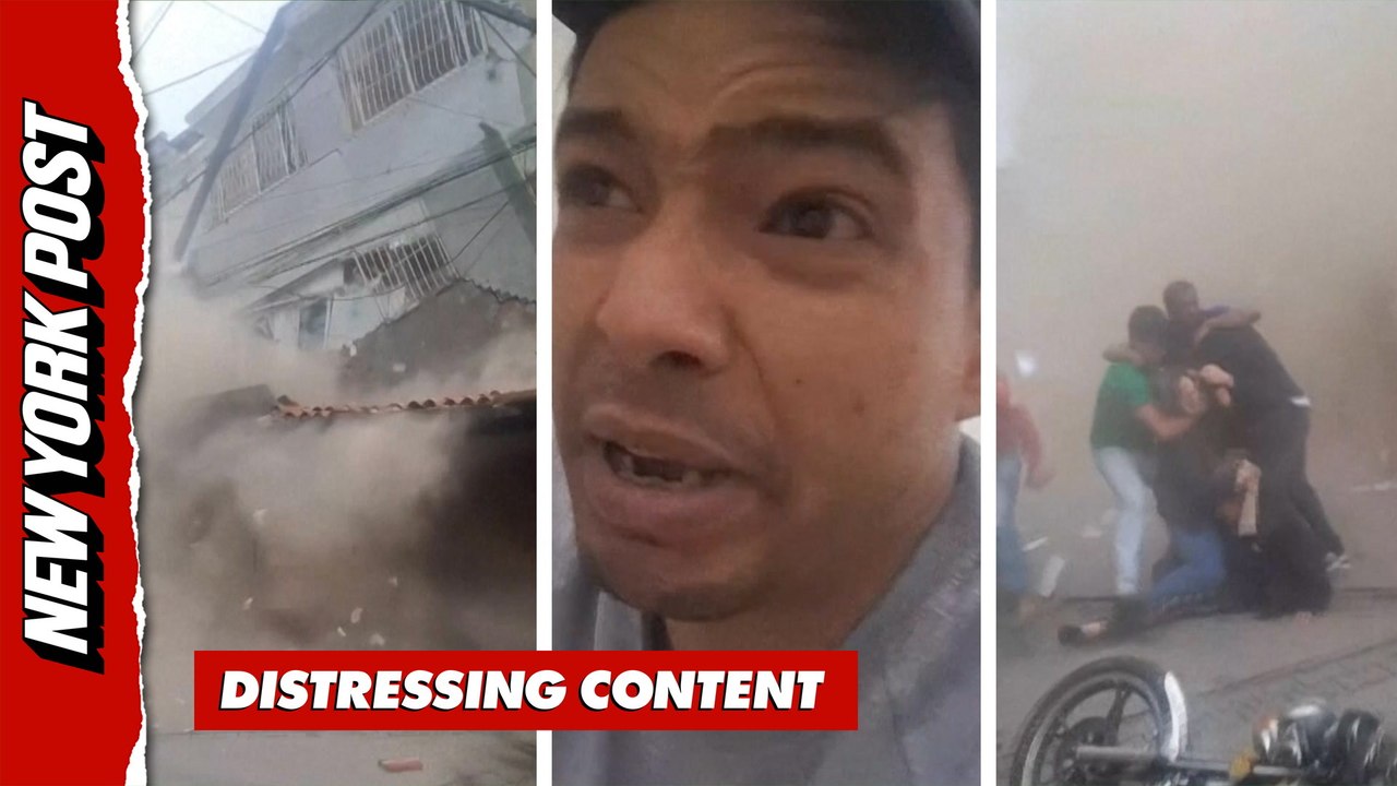 Watch: Massive Earthquake Sparks Panic as Buildings Collapse in Venezuela