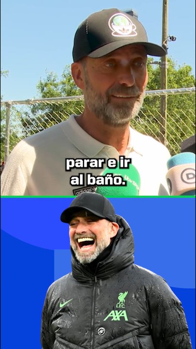 Klopp y la polémica de la pausa de hidratación: "¡Así puedo ir al baño!"