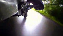 Aprilia 450 SXV im Regen