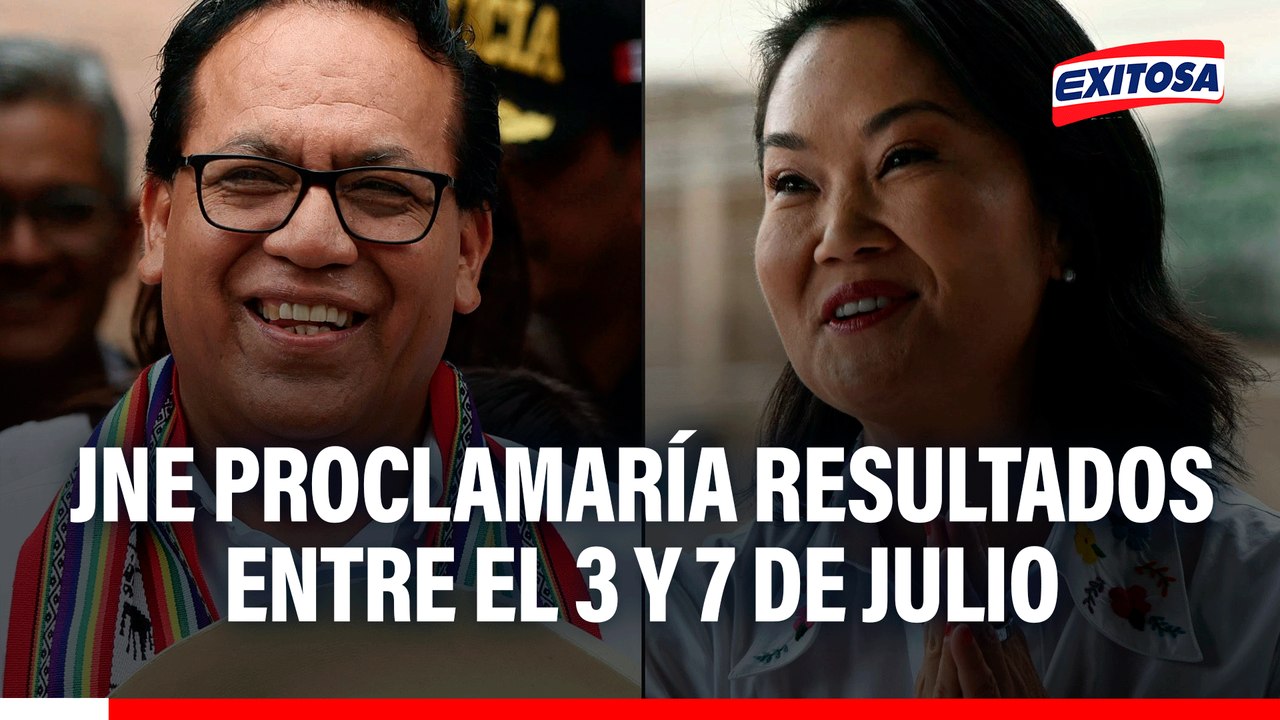Keiko Fujimori vs Roberto Sánchez: JNE proclamaría resultados electorales entre el 3 y 7 de julio