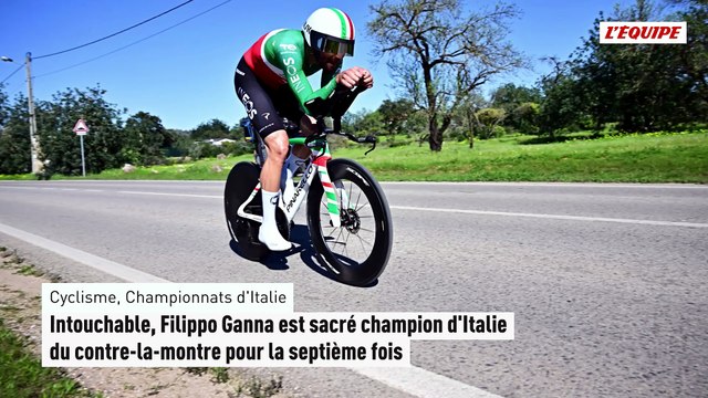 Intouchable, Filippo Ganna est sacré champion d'Italie du contre-la-montre pour la septième fois - Cyclisme - Championnats d'Italie