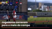 Transmissão de jogo de beisebol registra momento em que terremoto atinge Venezuela; veja
