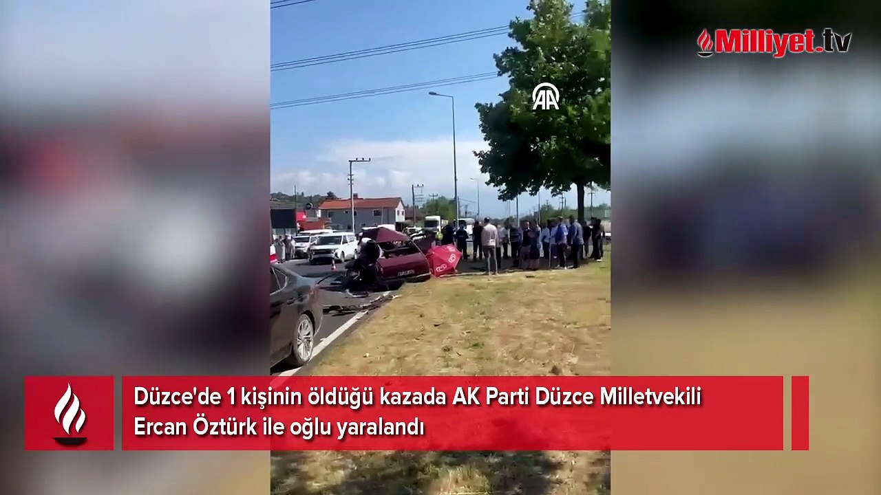 Düzce'de korkunç kaza! 1 kişi hayatını kaybetti! AK Parti milletvekili ile oğlu yaralı