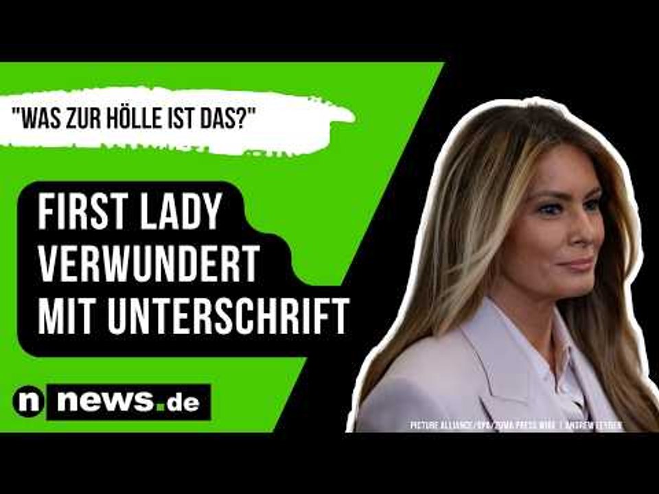 Melania Trump: 'Was zur Hölle ist das?' First Lady verwundert mit Unterschrift