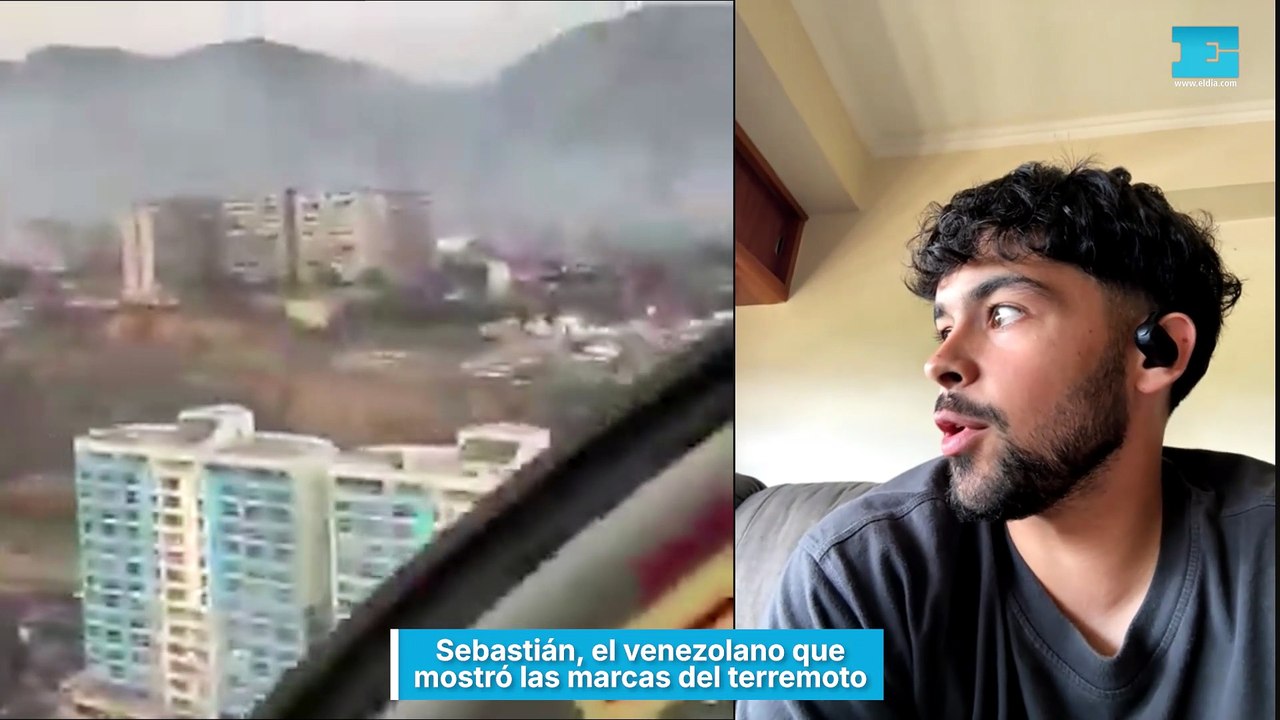 Sebastián, el venezolano que mostró las marcas del terremoto