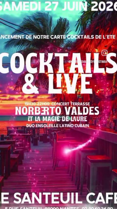 Concert du 27 juin au Santeuil Café a Nantes