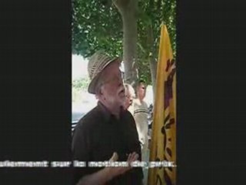 Manifestation des viticulteurs à Montpellier, 25 juin 2008