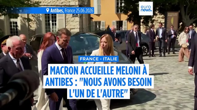 Meloni chez Macron à Antibes pour resserrer les liens après le clash avec Trump au G7