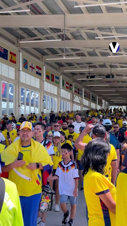 Miles de ecuatorianos llegan para alentar a La Tri en el duelo ante Alemania