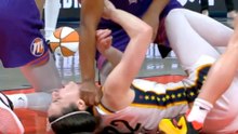 Caitlin Clark takes a blow to the throat, and officials don't call a foul