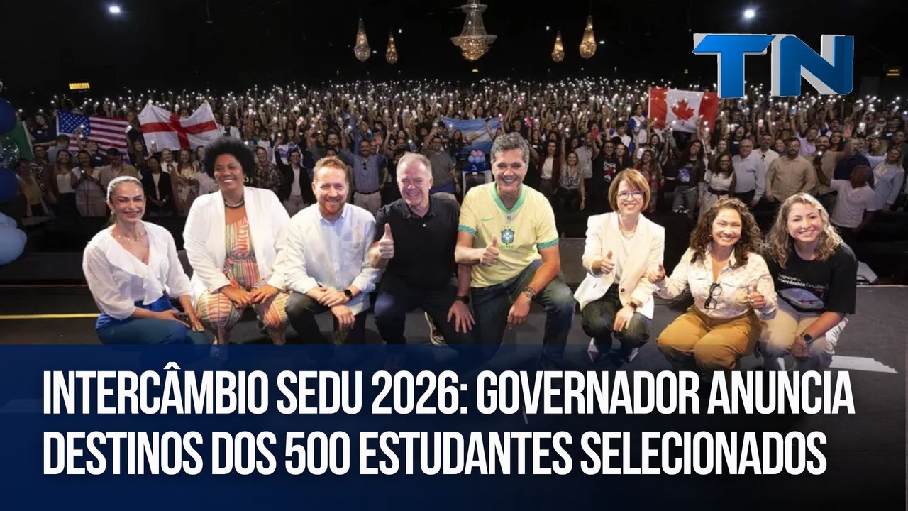 Intercâmbio Sedu 2026: Governador anuncia destinos dos 500 estudantes selecionados