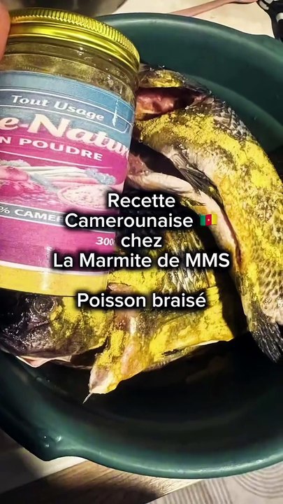 Recette Camerounaise 🇨🇲 chez La Marmite de MMS : Poisson braisé. Abonnez-vous chez pour les d.mp4