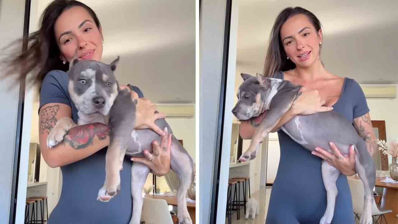 カロル・ロザリン、生後まもなく4か月の愛犬を動画で披露：「ロリータがこんなに大きくなったのを見て」