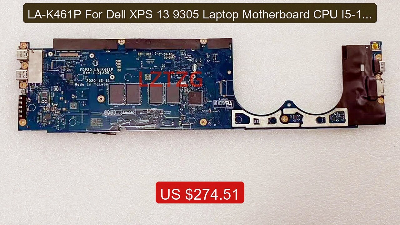 LA-K461P For Dell XPS 13 9305 Laptop Motherboard CPU I5-1135G7 I7-... -- Best Deal 2026 | Shop Now!