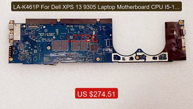 LA-K461P For Dell XPS 13 9305 Laptop Motherboard CPU I5-1135G7 I7-... Best Deal 2026 | Shop Now!