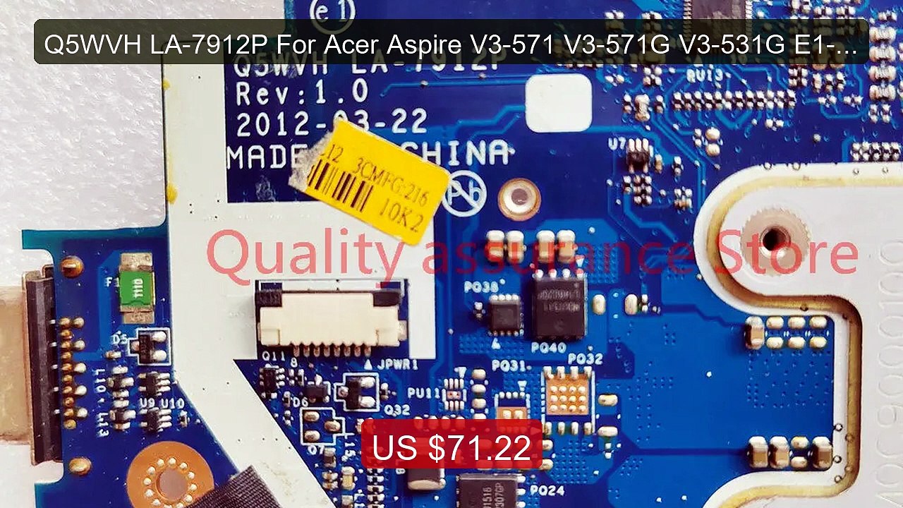Q5WVH LA-7912P For Acer Aspire V3-571 V3-571G V3-531G E1-571G E1-57... -- Top Rated 2026 | Buy Now!