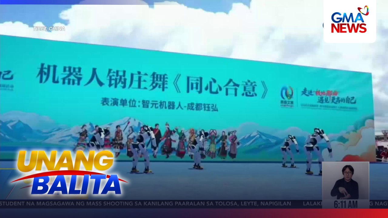 1,000 dancers at robots, sabay-sabay nagsayaw ng traditional dance, nagtala ng bagong world record | Unang Balita