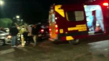 Acidente entre dois carros mobiliza Corpo de Bombeiros na Vila Tolentino