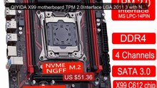 QIYIDA X99 motherboard TPM 2.0Interface LGA 2011 3 with NVME N... -- Best Buy 2026 | Great Quality!