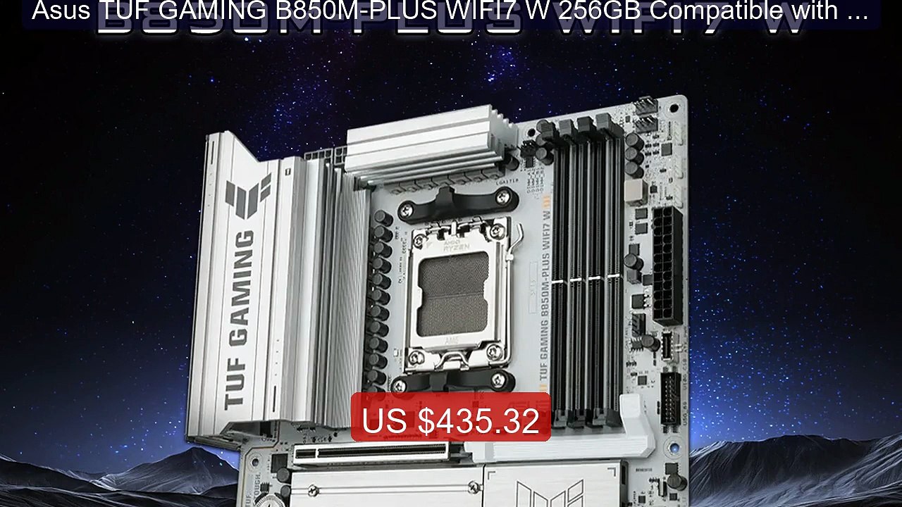 Asus TUF GAMING B850M-PLUS WIFI7 W 256GB Compatible with 9000... -- Amazing Value 2026 | Must Have!