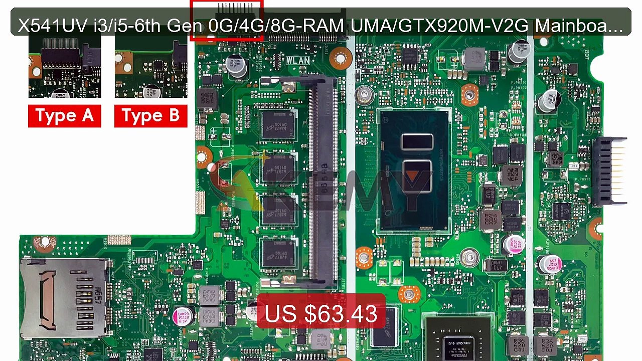 X541UV i3/i5-6th Gen 0G/4G/8G-RAM UMA/GTX920M-V2G Mainboard Fo... -- Hot Deal 2026 | Limited Offer!