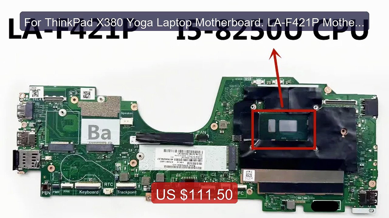 For ThinkPad X380 Yoga Laptop Motherboard. LA-F421P Motherb... -- Top Pick 2026 | Unbeatable Price!