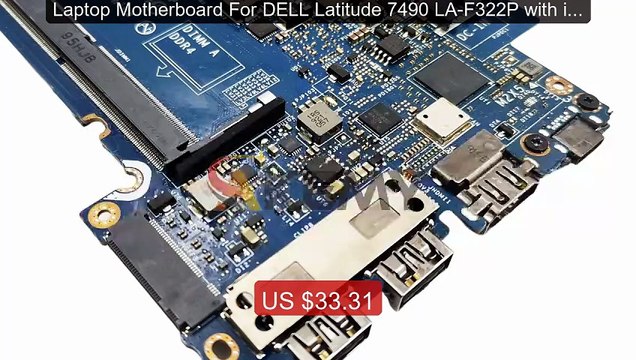 Laptop Motherboard For DELL Latitude 7490 LA-F322P with i3 i5 ... Hot Deal 2026 | Limited Offer!