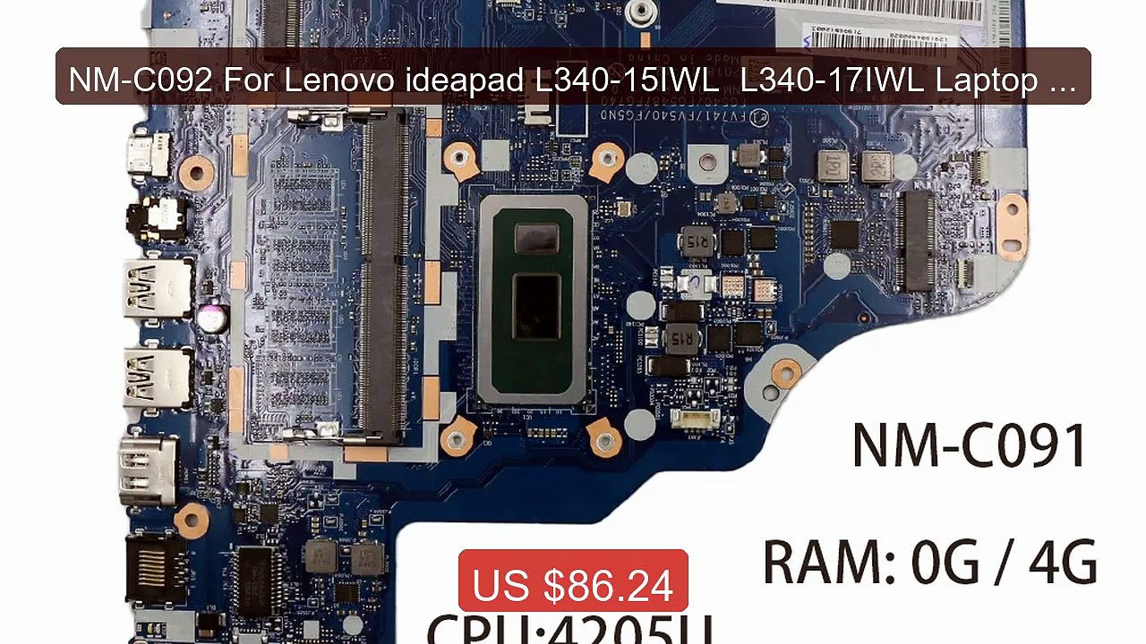 NM-C092 For Lenovo ideapad L340-15IWL  L340-17IWL Laptop Moth... -- Amazing Value 2026 | Must Have!