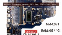 NM-C092 For Lenovo ideapad L340-15IWL  L340-17IWL Laptop Moth... -- Amazing Value 2026 | Must Have!