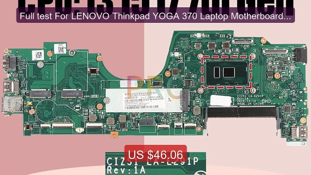 Full test For LENOVO Thinkpad YOGA 370 Laptop Motherboard L... Top Pick 2026 | Unbeatable Price!