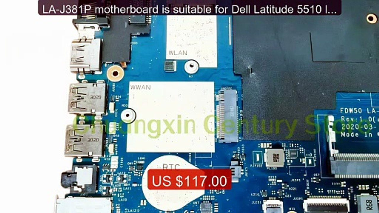 LA-J381P motherboard is suitable for Dell Latitude 5510 laptop... -- Best Buy 2026 | Great Quality!