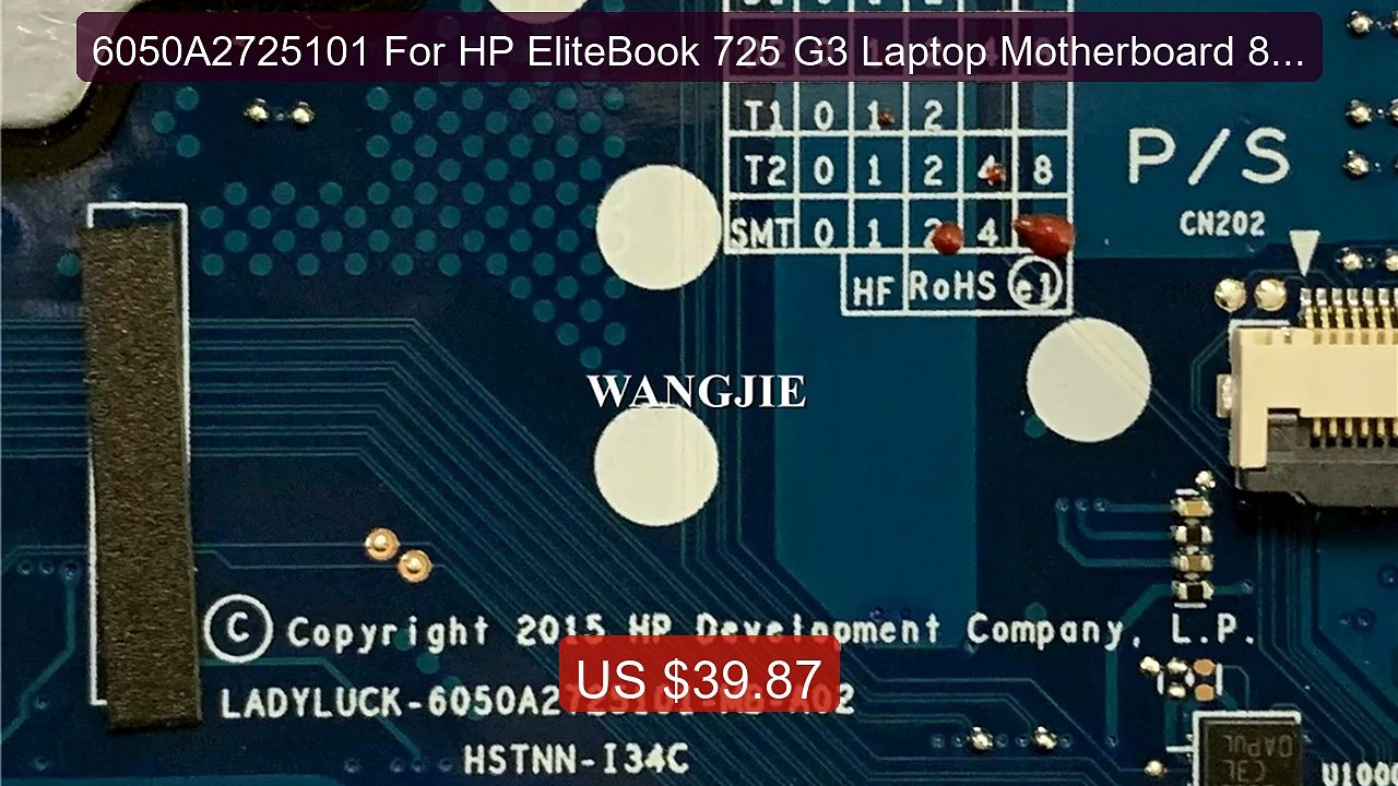 6050A2725101 For HP EliteBook 725 G3 Laptop Motherboard 82662... -- Amazing Value 2026 | Must Have!