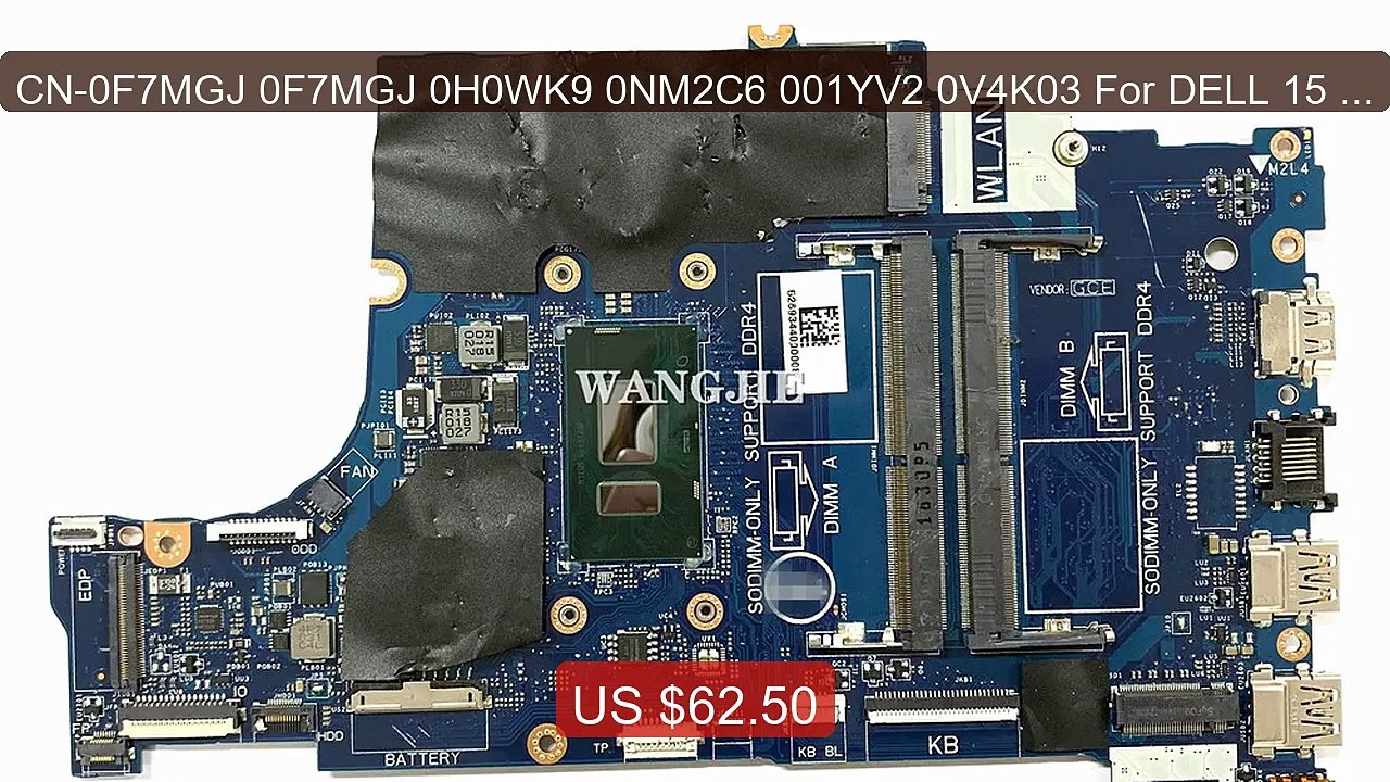 CN-0F7MGJ 0F7MGJ 0H0WK9 0NM2C6 001YV2 0V4K03 For DELL 15 5570 ... -- Hot Deal 2026 | Limited Offer!
