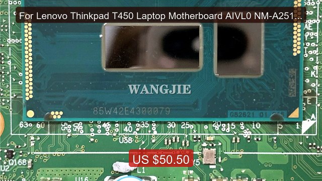 For Lenovo Thinkpad T450 Laptop Motherboard AIVL0 NM-A251 00HN... Best Buy 2026 | Great Quality!