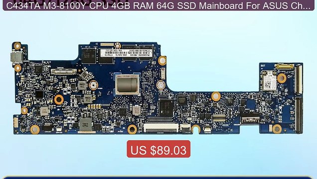 C434TA M3-8100Y CPU 4GB RAM 64G SSD Mainboard For ASUS Chro... Top Pick 2026 | Unbeatable Price!