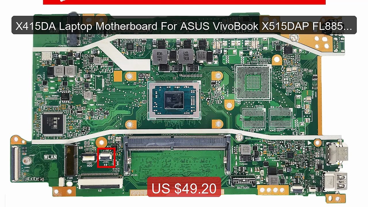 X415DA Laptop Motherboard For ASUS VivoBook X515DAP FL8850D X... -- Amazing Value 2026 | Must Have!
