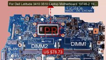 For Dell Latitude 3410 3510 Laptop Motherboard 19746-2 19746 ... -- Amazing Value 2026 | Must Have!
