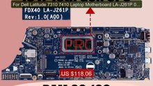 For Dell Latitude 7310 7410 Laptop Motherboard LA-J261P 0CY... -- Top Pick 2026 | Unbeatable Price!