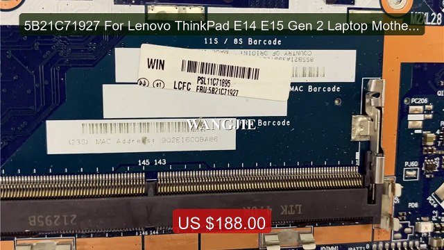 5B21C71927 For Lenovo ThinkPad E14 E15 Gen 2 Laptop Motherb... Top Pick 2026 | Unbeatable Price!