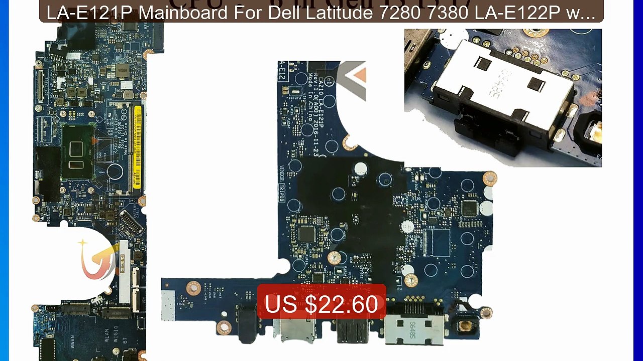 LA-E121P Mainboard For Dell Latitude 7280 7380 LA-E122P wit... -- Top Pick 2026 | Unbeatable Price!