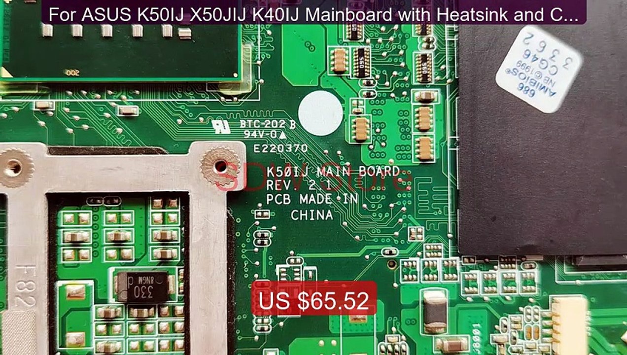 For ASUS K50IJ X50JIJ K40IJ Mainboard with Heatsink and CPU = ... -- Hot Deal 2026 | Limited Offer!