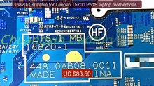 16820-1 suitable for Lenovo T570 \ P51S laptop motherboard with I5... -- Best Deal 2026 | Shop Now!