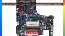 For Lenovo G50-80 G50-80M/G50-70 Mainboard NM-A361/NM-A271 w/3558U... -- Best Deal 2026 | Shop Now!