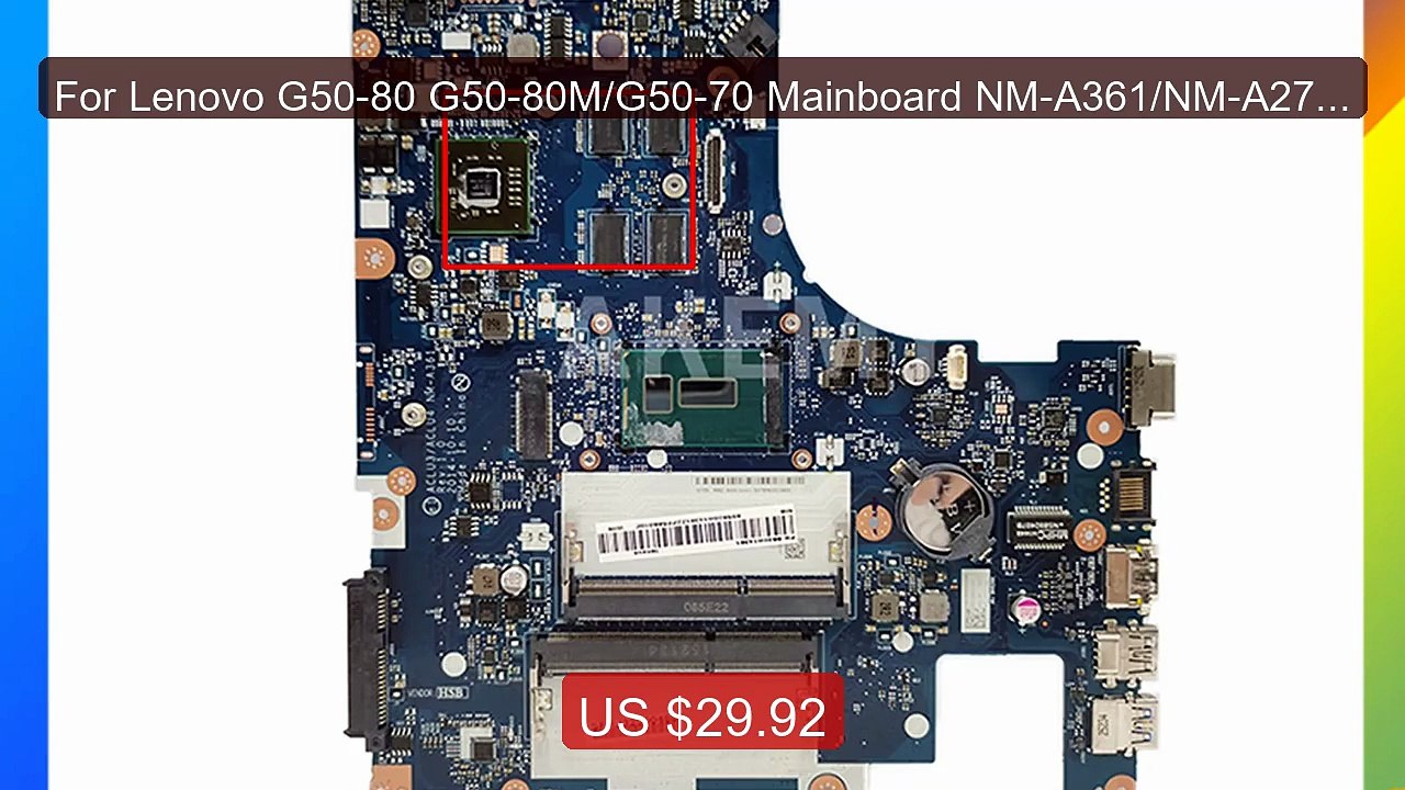 For Lenovo G50-80 G50-80M/G50-70 Mainboard NM-A...