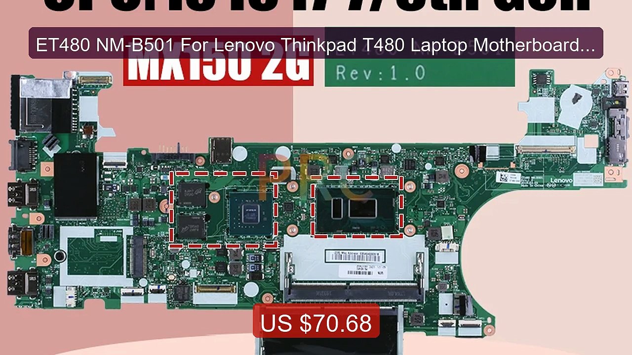 ET480 NM-B501 For Lenovo Thinkpad T480 Laptop Motherboard i3 i... -- Best Buy 2026 | Great Quality!