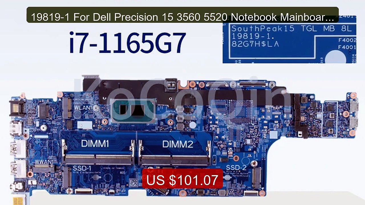 19819-1 For Dell Precision 15 3560 5520 Notebook Mainboard 0G6... -- Best Buy 2026 | Great Quality!