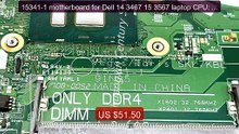 15341-1 motherboard for Dell 14 3467 15 3567 laptop CPU:  I3 I5 I7-... -- Top Rated 2026 | Buy Now!