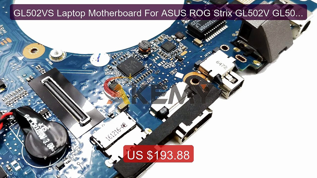 GL502VS Laptop Motherboard For ASUS ROG Strix GL502V GL502VSK... -- Amazing Value 2026 | Must Have!
