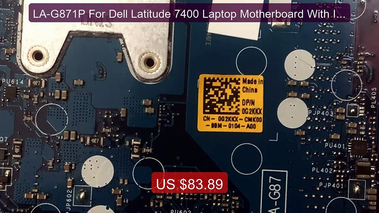LA-G871P For Dell Latitude 7400 Laptop Motherboard With I5-... -- Top Pick 2026 | Unbeatable Price!